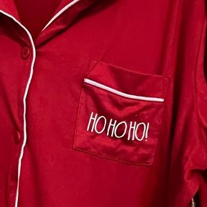 NWT Rae Dunn Red Pajamas Christmas Holiday “Ho Ho Ho!” Size 1X